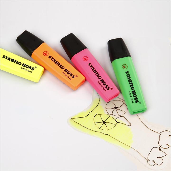 Produktbild STABILO BOSS ORIGINAL Textmarker (4 x)