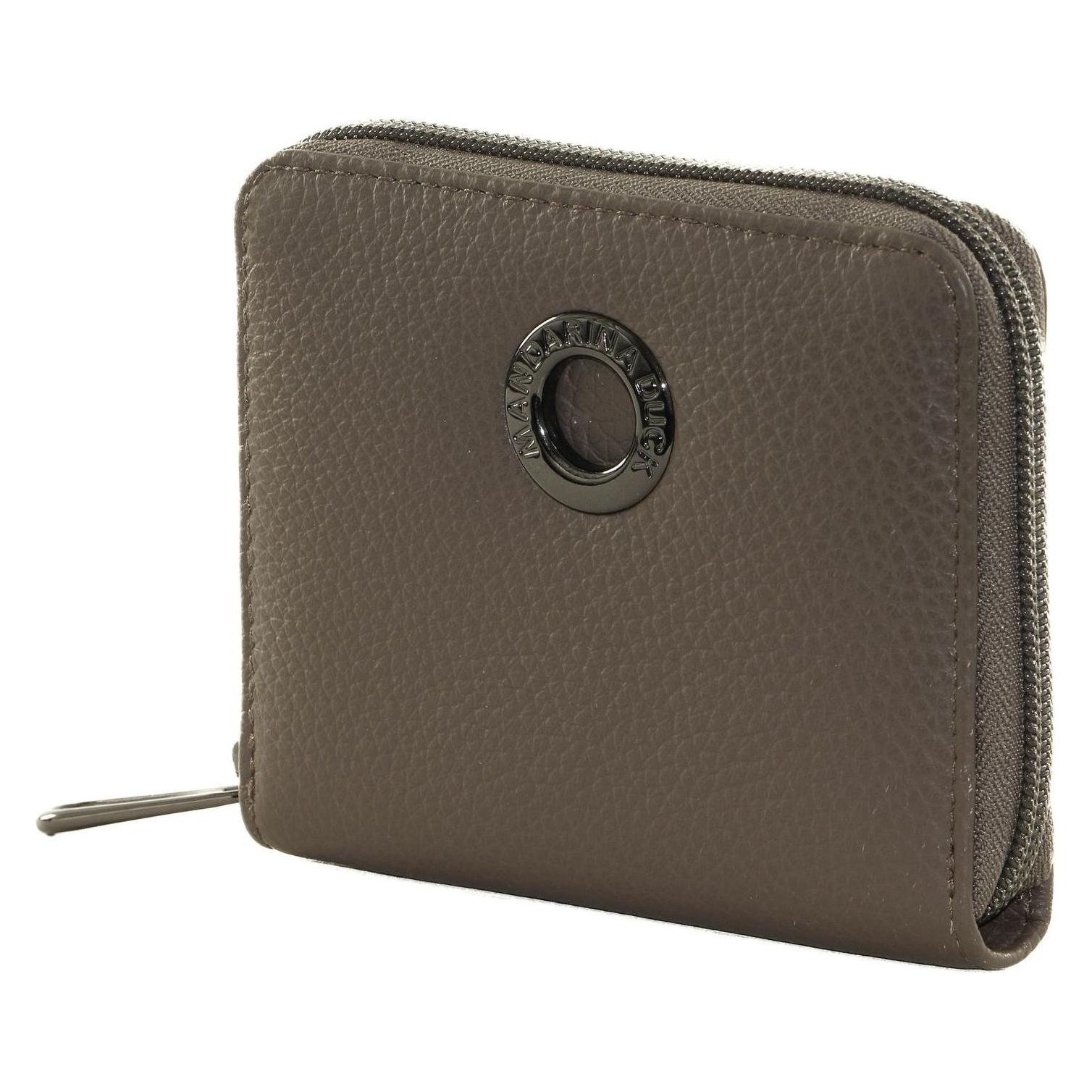 Mandarina Duck, Damen, Portemonnaie, Mellow Leather Zip Wallet, Braun