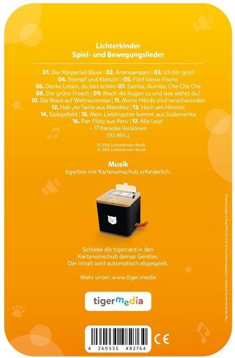 Actual product image Tigermedia Children of lights: play and movement songs (German)