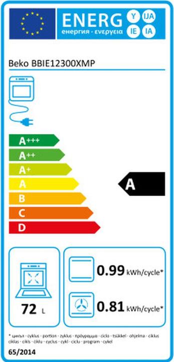 Energy Label Beko BBIE12300XMP