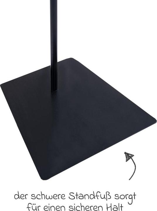 Produktbild Julius Zöllner Himmelhalter Franz mit Standfuss, schwarz