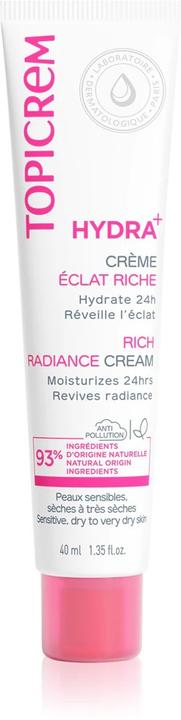 Actual product image Topicrem HYDRA+ Rich Moisturizing Radiance Cream (40 ml, Day cream)