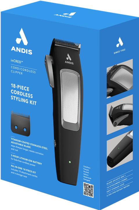 Produktbild Andis 560585 InCRED LithiumIon Battery Hair Trimmer Set