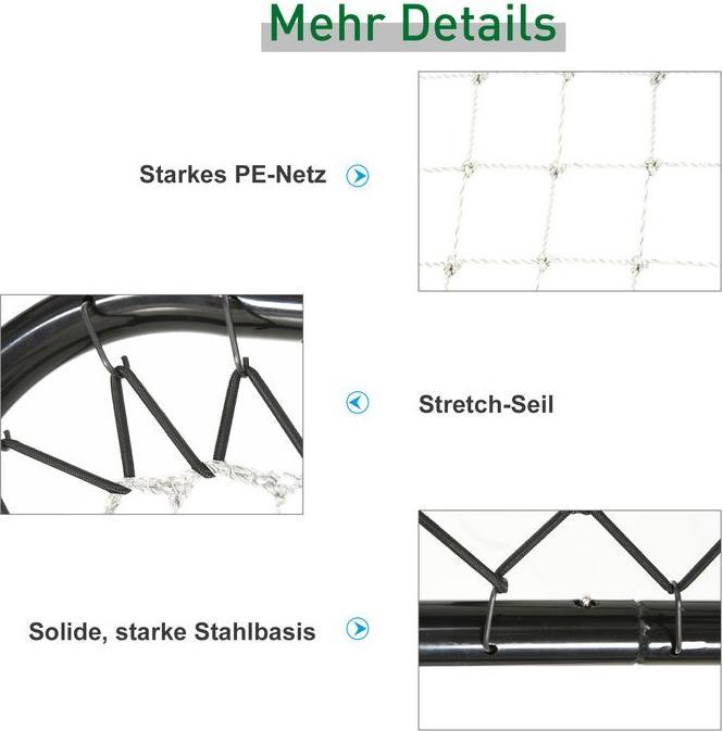 Actual product image Swisshandel24 Football rebounder foldable kickback goal rebound wall net for baseball basketball Adjustable in 5