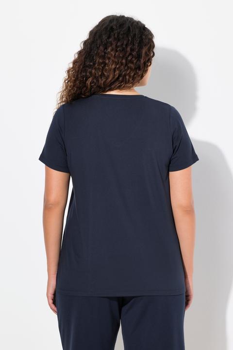 Produktbild Ulla Popken Damen grosse Grössen Funktionsshirt, schnelltrocknend, Halbarm marine 42+ 826740130-42+ (42, 44)