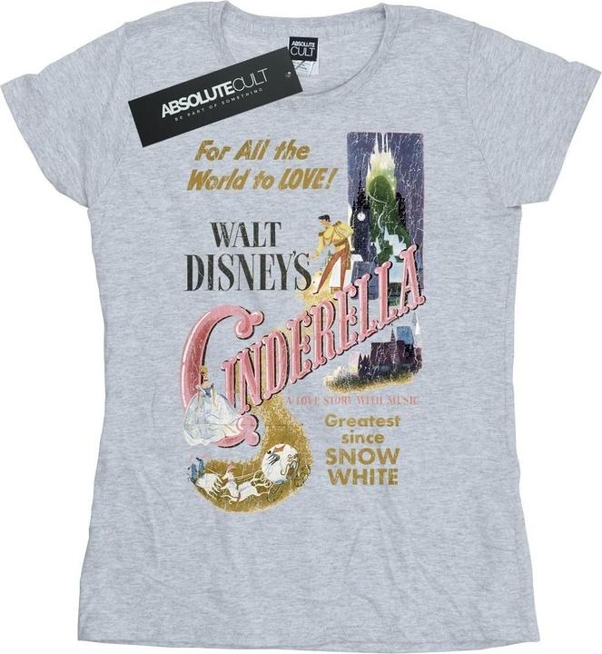 Immagine prodotto Disney Princess Cinderella Retro Poster Maglietta Donna (XXL)