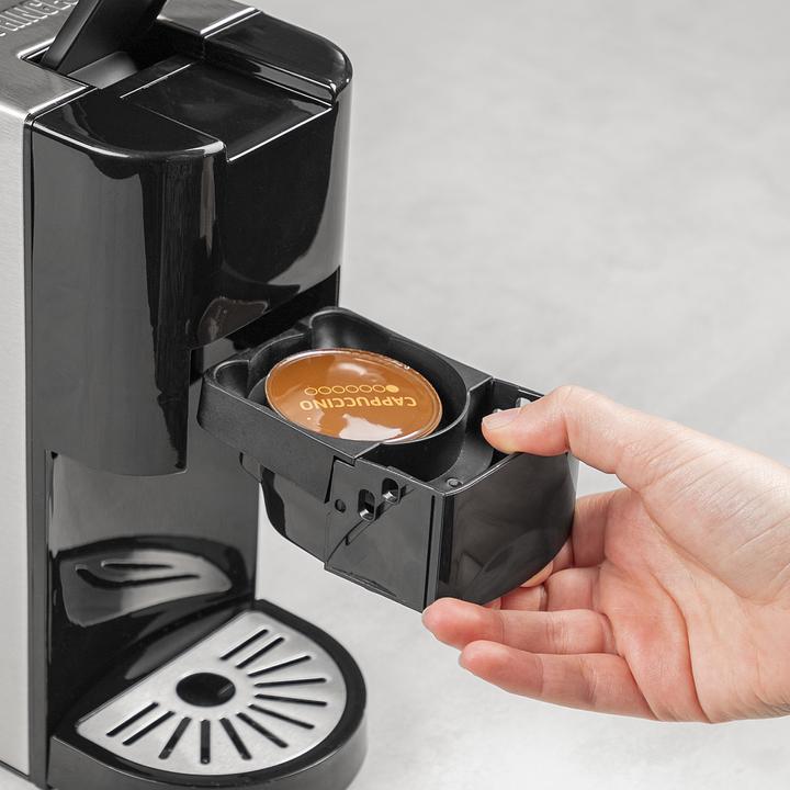Productafbeelding Princess 249450 Multi Capsule Filter-Koffiezetapparaat - Staal 4-in-1 - Geschikt voor meerdere koffiesoorten