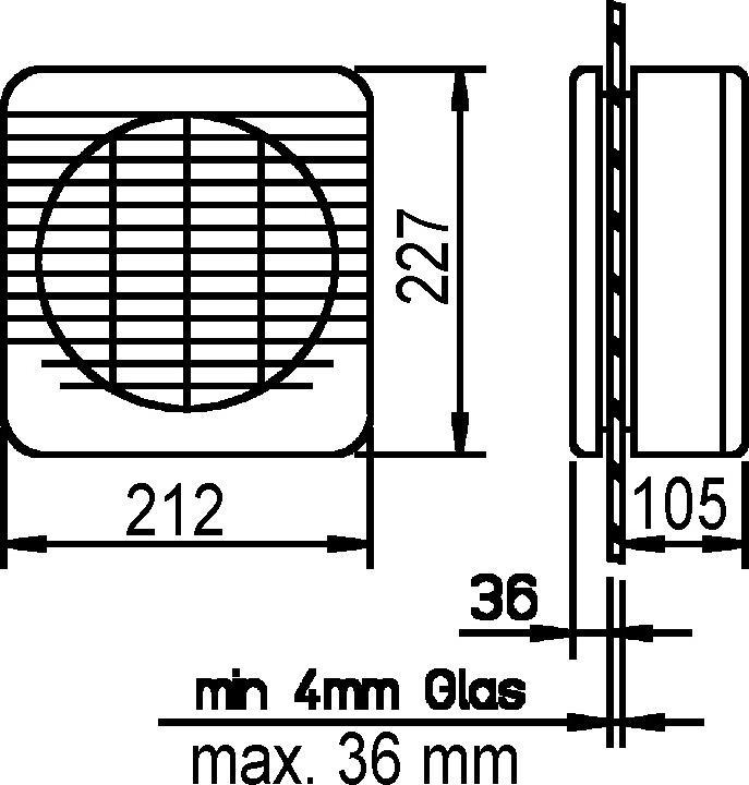 Actual product image Helios Window and wall fans XPELAIR