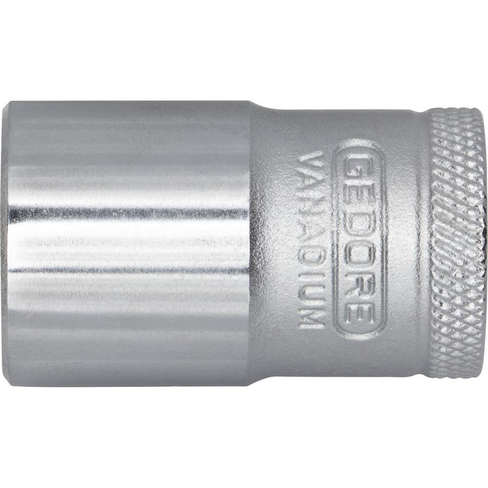 Gedore, Steckschlüssel + Stecknuss, Steckschlüsseleinsatz 1/2" C-Profil 27mm (1.1/16AF