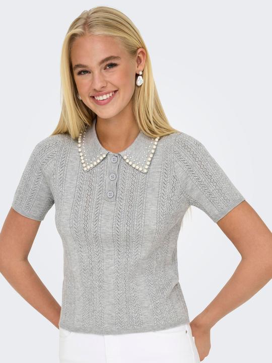 Produktbild Only Normal geschnitten Polokragen Strickoberteil Polo (XS)