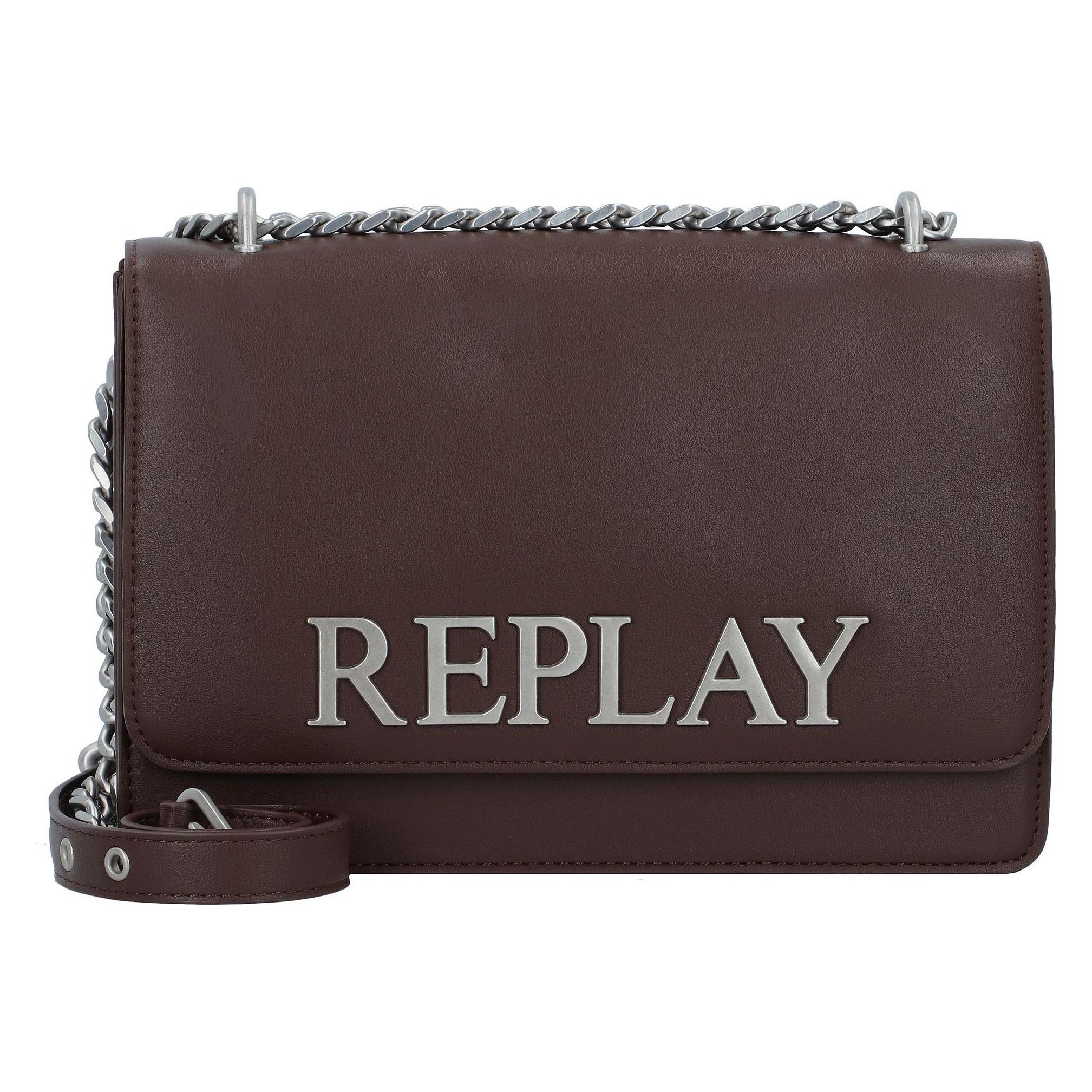 Replay, Damen, Handtasche, Umhängetasche 25 Cm, Braun