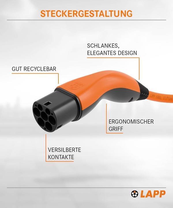 Produktbild Lapp Mobility EV-TYP2 (Typ 2, 7.40 kW, 32 A, 5 m)