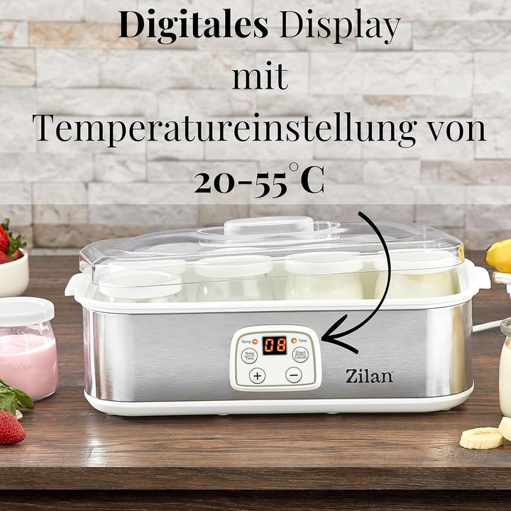 Produktbild Zilan Joghurtmaschine mit 8 Glasflaschen