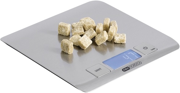 Actual product image OBH Nordica Balance 5000 Stainless Steel Electronic Kitchen Scale