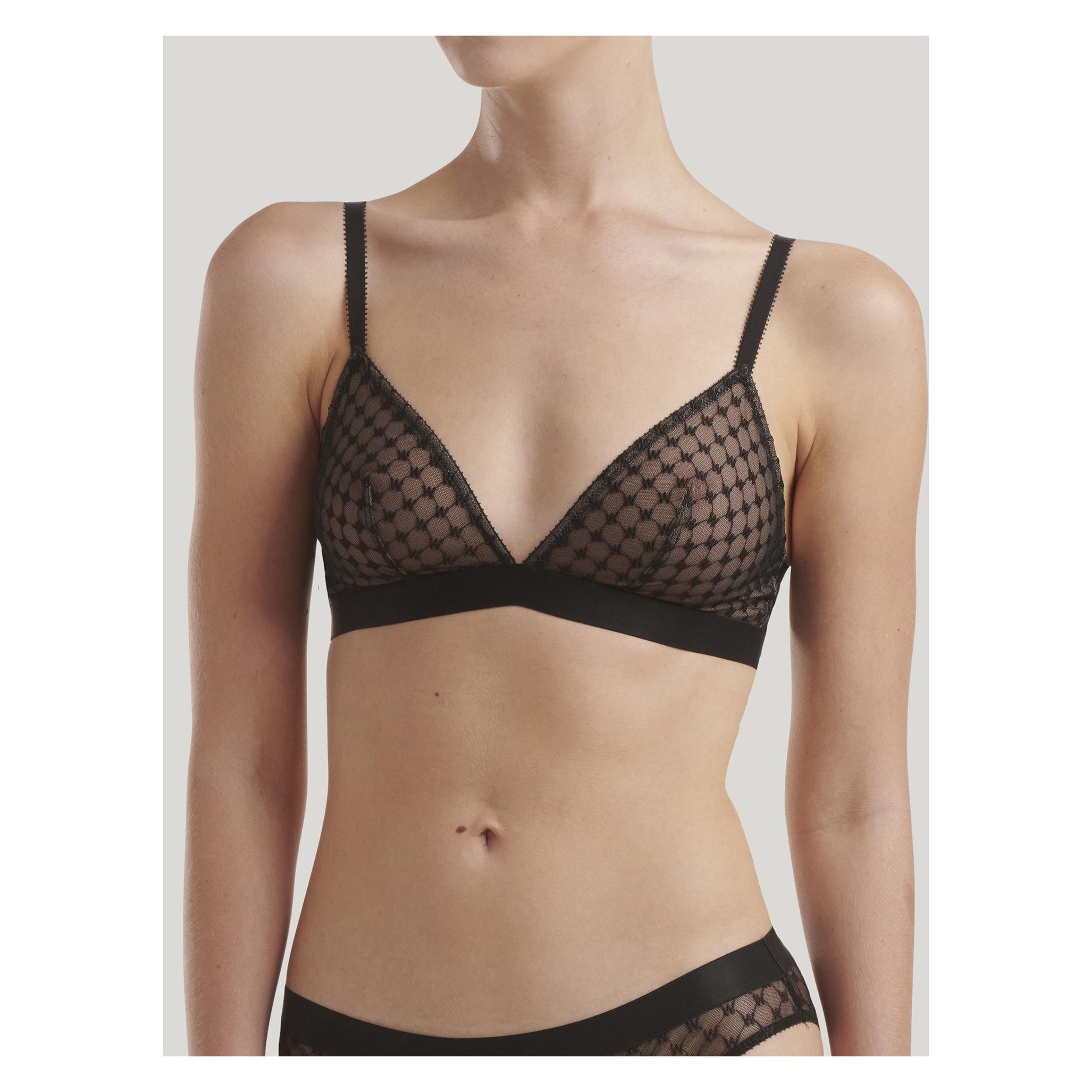 Wolford, Bh's, Triangle Bralette Dames Beha - Maat Xs, Zwart, (Een Eenheid Per Verpakking, Xs)