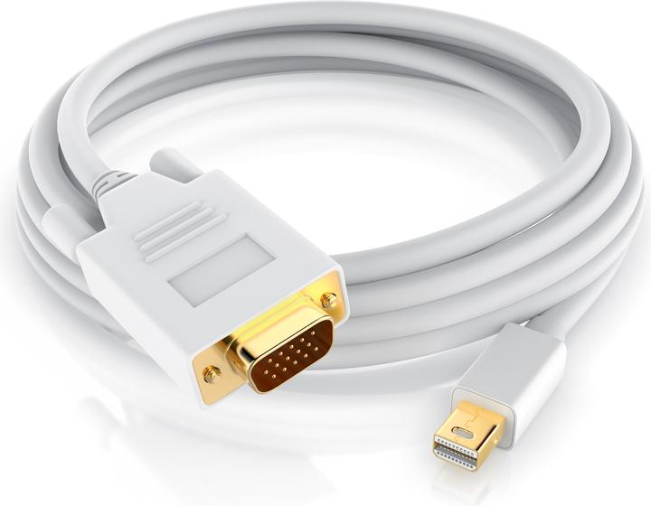 Image du produit CSL Câble vidéo audio mini Displayport vers VGA, adaptateur de moniteur miniDP / compatible Thunderbolt (5 m)