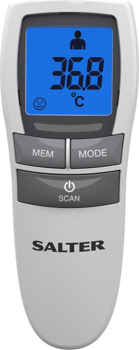 Actual product image Salter TE-250-EU Digital Clinical Thermometer Remote Sensing Thermometer Gray, White Universal Buttons (Non-contact)