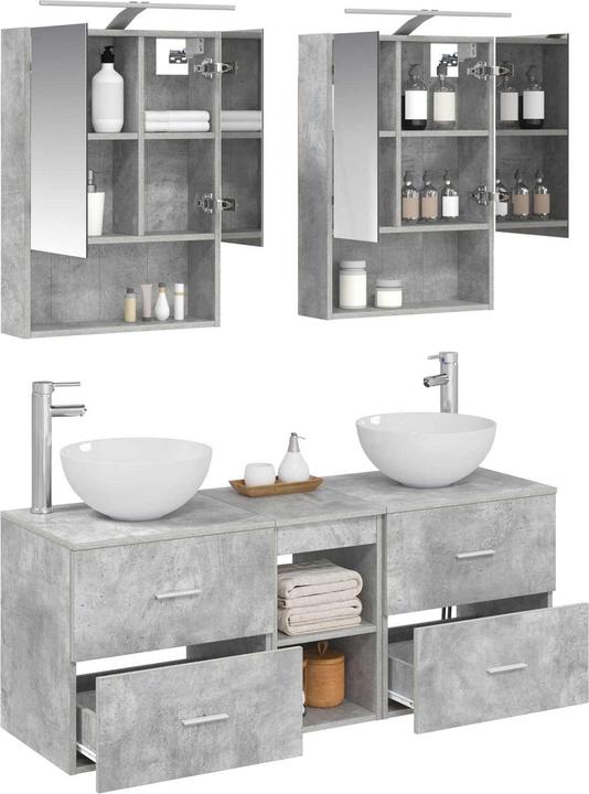 Produktbild vidaXL Badezimmerspiegel-Set (14.50 x 70 cm)