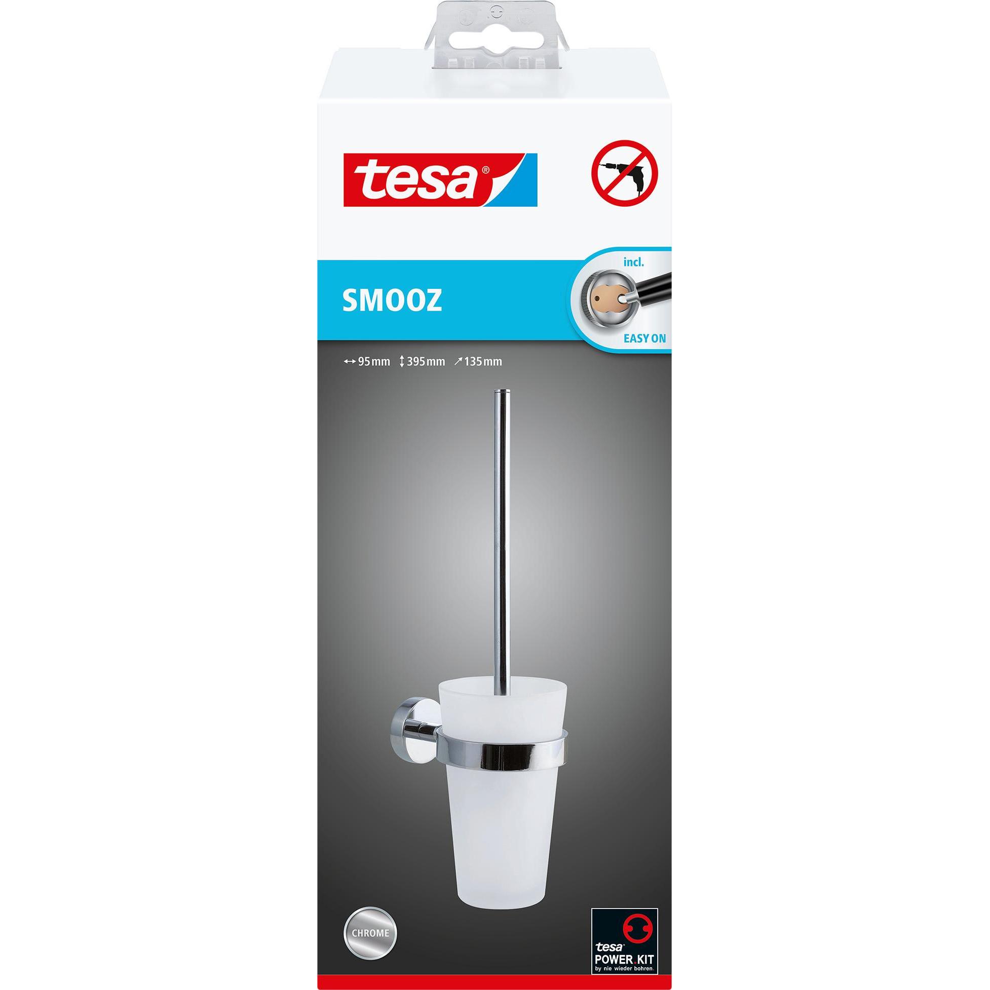 Thumbnail - tesa, Toilettenbürste, SMOOZ WC-Bürstengarnitur inkl. Klebelösung ohne Bohren