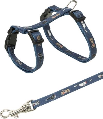 Actual product image Trixie Kitty cat harness with cat motif (23, 24, 25, 27, 28, 29, 30, 31, 32, 33, Cat, General)