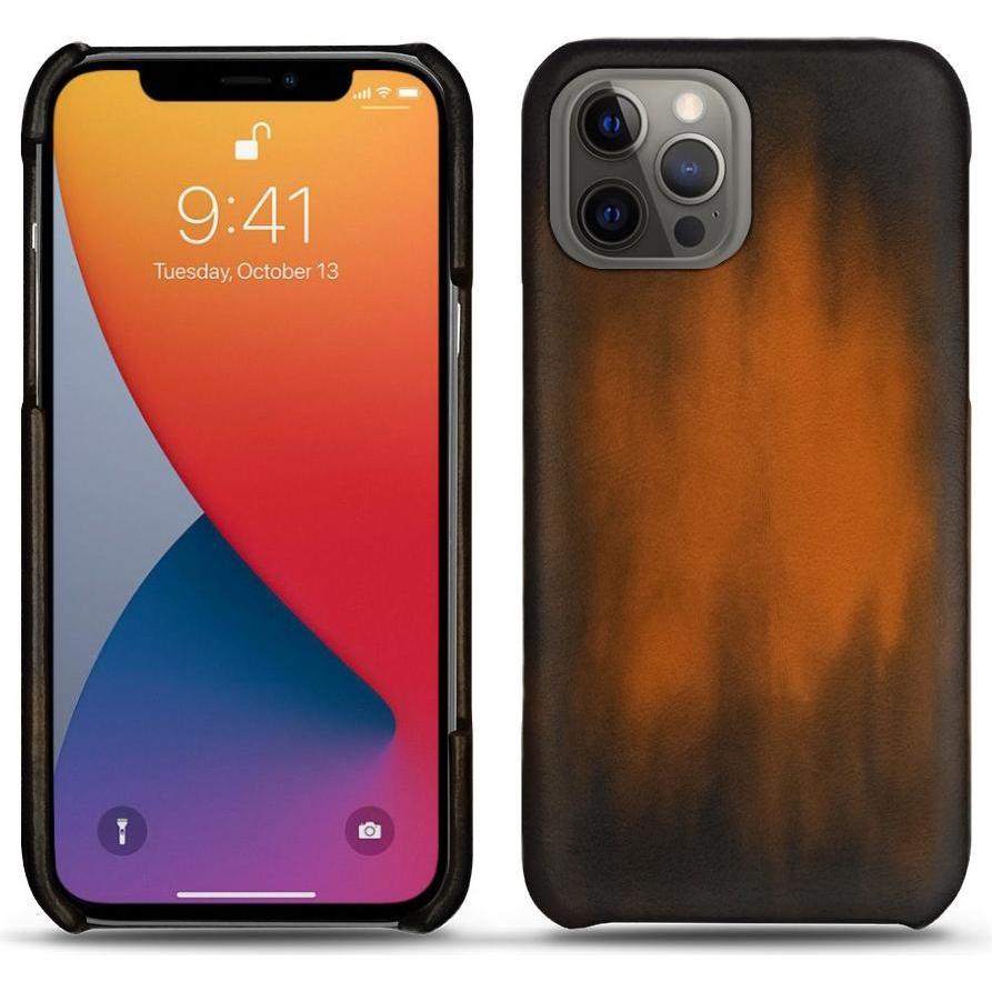 Noreve Lederschutzhülle (Apple iPhone 13 Pro), Smartphone Hülle, Braun