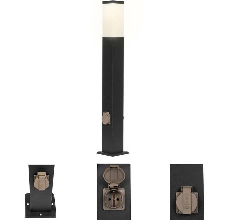 Actual product image Grafner Path light stand lamp 80 cm anthracite with 2 sockets (E27, IP44)
