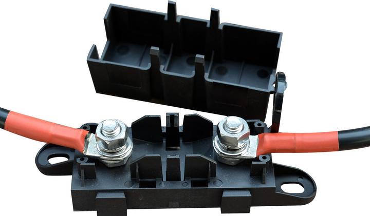 Actual product image Enjoy solar Battery cable with high-load fuse holder 1m 35mm², battery to charge controller (Solar cable)