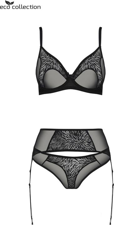 Actual product image ECO Collection Selaginella 3 pc bra-set black (M, S)
