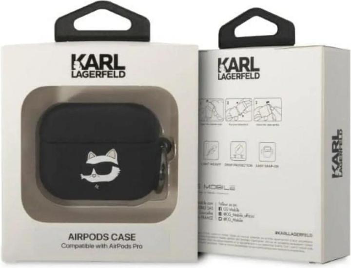 Produktbild Karl Lagerfeld Airpods Pro Logo NFT Choupette Head Silicone Case (Kopfhörer Hülle)