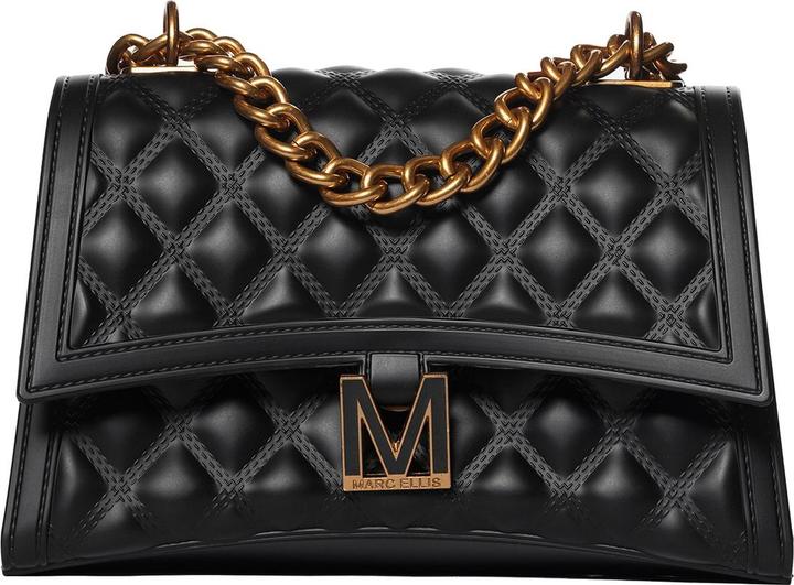 Actual product image Marc Ellis Damen Schultertasche - Modell Cérès - 100% Gummi - 23.5 X 14.5 X 9.5 Cm
