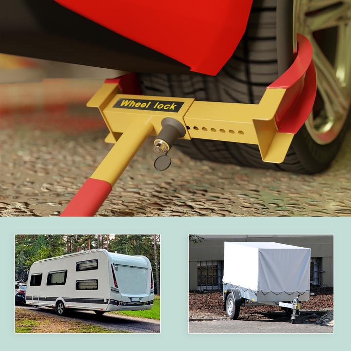 Actual product image Relaxdays Wheel lock