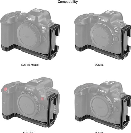 Produktbild SmallRig L-Shape Mount Plate for Canon EOS R6 Mark II / EOS R5 / EOS R5 C / EOS R6 4160B (Metall)