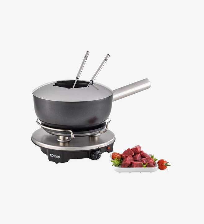 Image du produit Koenig 3 en 1 (Fondue au fromage, Fondue bourguignonne, Fondue chinoise)