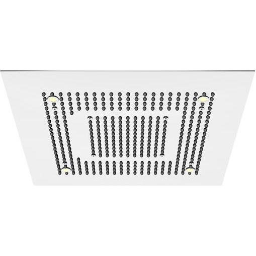 Steinberg, Duschbrause, Sensual Rain Regenpaneel, LED-Beleuchtung, Komplettset, Deckeneinbau, 2-strahlig, Easy-Cle (2 St...