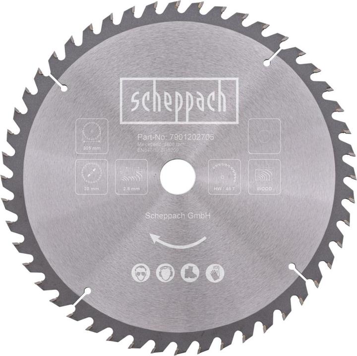 Actual product image Scheppach HW circular saw blade