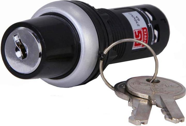 Produktbild RS PRO 3 Pos Spg Ret 1NO/1NC Key Switch Black