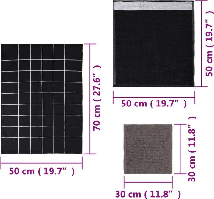 Image du produit vidaXL Handtuch Set (70 x 50 cm)