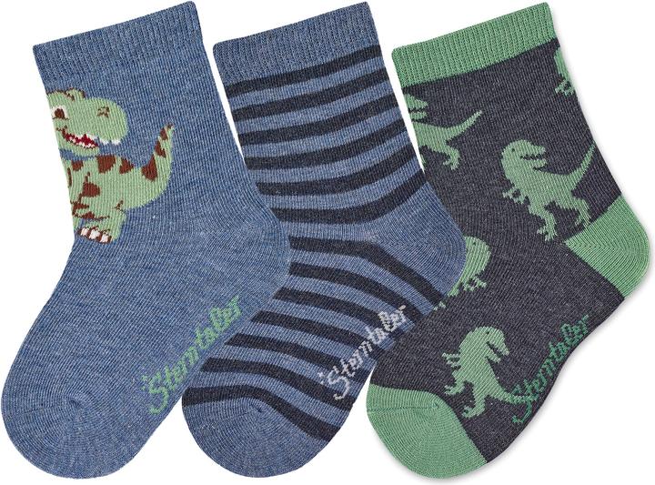 Produktbild Sterntaler Socken 3er Pack Dino (3er Pack, 19 - 22)