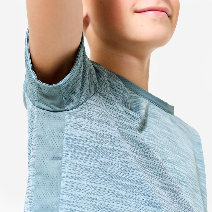 Actual product image Domyos T-Shirt Kinder Funktionsshirt atmungsaktiv - grau