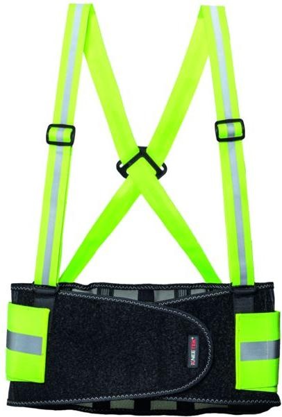 Actual product image Kneetek High-Vis back support belt, yellow, type: XL