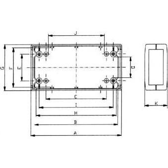 Thumbnail - Velleman G410 ABS-Gehäuse (Gehäuse), Elektronikzubehör + Gehäuse, Grau