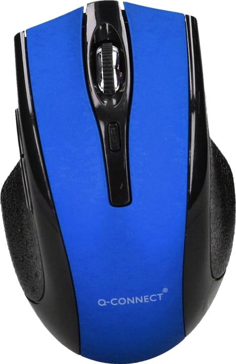 Q-Connect Maus Funk optisch kabellos schwarz/blau (Draadloze)