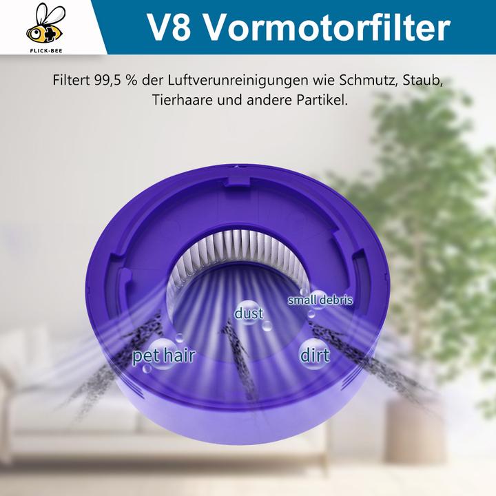 Produktbild Europart Abluftfilter wie dyson 967478-01 Lamellenfilter blau rund für Akkusauger Stielhandstaubsauger