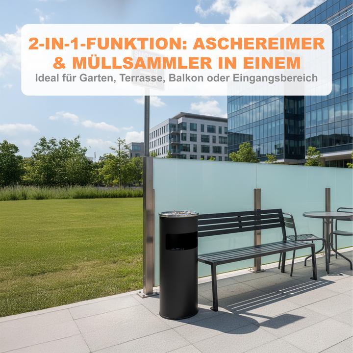 Actual product image Relaxdays Outdoor ashtray