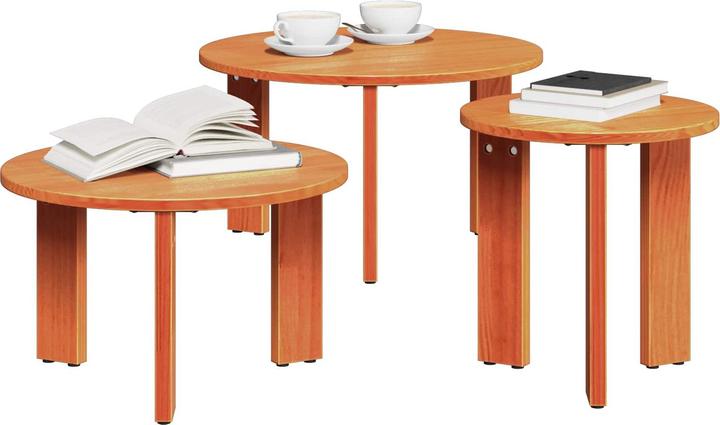 Image du produit vidaXL Rustikaler Couchtisch (47.50 x 47.50 x 27 cm)