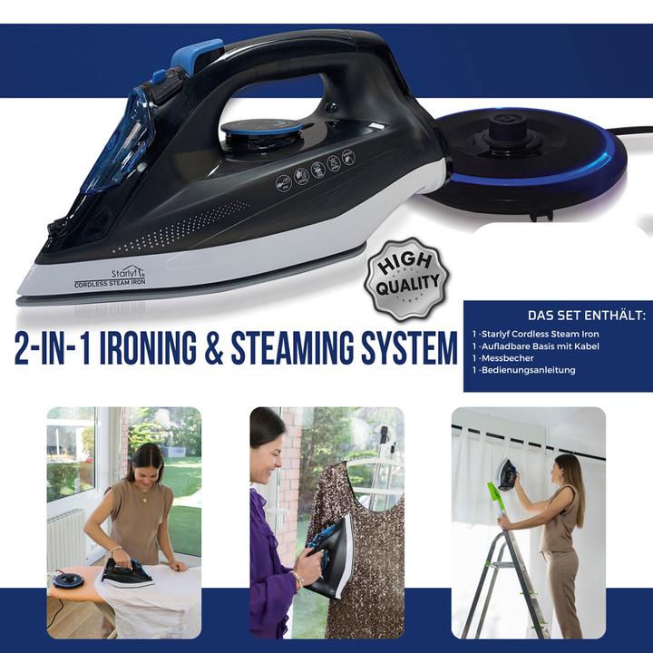 Actual product image Starlyf Cordless Steam Iron (2400 W)