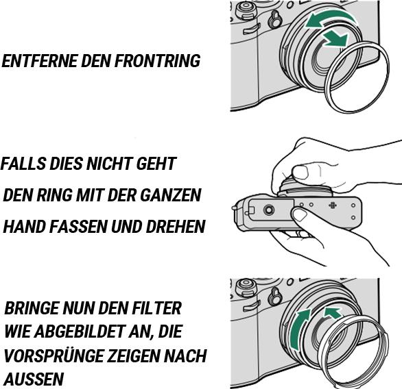 Haida Mist Black Filter zu Fuji x100v in schwarz (49 mm, Black Mist Filter)
