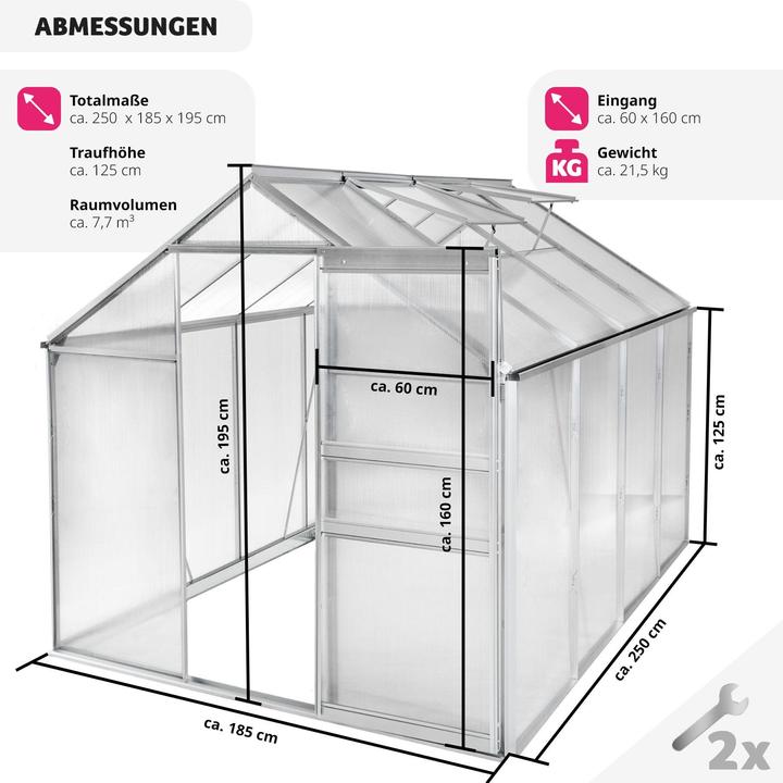 Produktbild tectake Gewächshaus