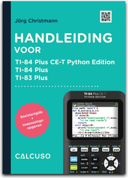 Immagine prodotto Handleiding voor TI 83/84/84 Plus CE-T Python Edition (Olandese, 2025)