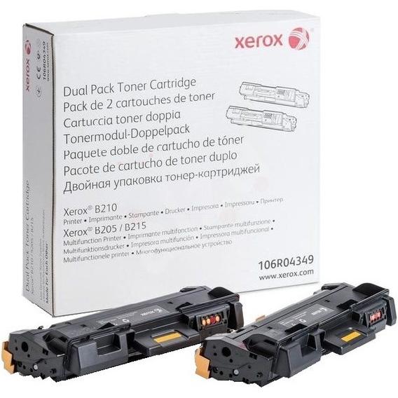 Xerox, Toner, 106R04349 Toner Doppelpack 3.000 Seiten VE=2 Schwarz B 205 (BK)